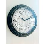 VOLANTE® Vintage Duvar Saatleri ESKİTME Serisi 30 cm Ø Gerçek Cam Ev/Ofis/Mutfak/Sınıf/Okul Sessiz & Akar (V-GSYH9SYH)
