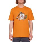 Volcom Erkek Bisiklet Yaka T-Shirt, Turuncu, S Beden