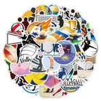 Voleybol çıkartması, voleybol çıkartması, 50 adet, kaykay, grafiti, çıkartma, motosiklet, bisiklet, snowboard, bagaj, dizüstü bilgisayar, araba, çanta, çocuklar ve gençler için, su geçirmez vinil