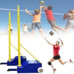 Voleybol Direkleri, Taşınabilir Badminton Ağı Standı, Doldurulabilir Tabanlı İç Mekan Dış Mekan Voleybol Direkleri, Arka Bahçe Voleybol Ağı, 5-6.9Ft Yükseklik Ayarlanabilir