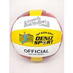 Voleybol Topu Dikişli Voleybol Topu Yumuşak Deri Antereman Ve Salon Uyumlu SARI-KIRMIZI
