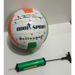 Voleybol Topu ve Şişirme Pompası - Kırmızı - Beyaz - Sarı