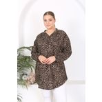 volkitolki Tunik Dokuma viskon yumuşak rahat desenli tunik