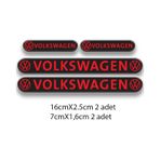 Volkswagen 3D Damla 4'lü Oto Sticker Set 3