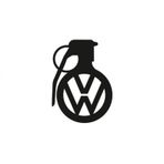 Volkswagen Araba Komik El Bombası Sticker Yapıştırma