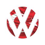 Volkswagen Arka Bagaj Logo Türk Bayrak 3D Iç Sticker