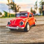 Volkswagen Beetle Koleksiyon Metal 12CM Kırmızı Vosvos Tosbağa - Renkli