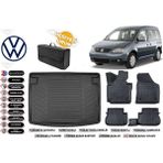 Volkswagen Caddy 2003 Model Bagaj Havuzu+4d Araca Özel Havuzlu Paspas Takımıı Rice - Siyah