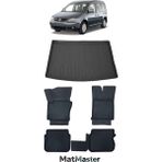 Volkswagen Caddy 2005 Model 5d Premium Ekstra Havuzlu Paspas ve Bagaj Havuzu Set - Siyah