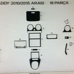 Volkswagen Caddy 2009 ve 2015 Arası 18 Parça Karbon Desen Torpido Kaplama