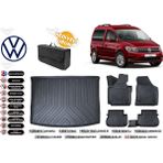 Volkswagen Caddy 2012 Model Bagaj Havuzu+4d Araca Özel Havuzlu Paspas Takımıı Rice - Siyah