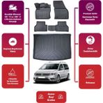 Volkswagen Caddy 2014 Model Bagaj Havuzu+4d Araca Özel Havuzlu Paspas Takımıı Maxii - Siyah