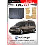 Volkswagen Caddy 2015 Model 4d Bagaj ve Pro Serisi Havuzlu Bej Paspas Takımı - Siyah