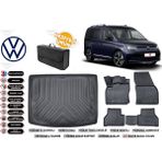 Volkswagen Caddy 2024 Model Bagaj Havuzu+4d Araca Özel Havuzlu Paspas Takımıı Rice - Siyah