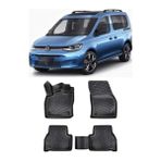 Volkswagen Caddy 3D Siyah Havuzlu Paspas 2021 ve Sonrası