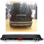 Volkswagen Caddy Mk2 Uyumlu Body Kit Difüzör 4 Çıkış Yuvarlak Siyah Model 2