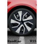 Volkswagen Crafter 15'' Inç Jant Kapağı (4 Adet) Siyah Gri C113