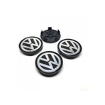 Volkswagen Damla Geçme Jant Göbeği Siyah 4 Lü 65/68Mm