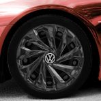 Volkswagen Golf 14 Inç Jant Kapağı Amblemli Piano Black 4 Adet 1 Takım 216