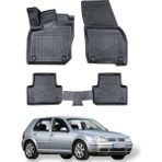 Volkswagen Golf 4 1997+2005 Uyumlu Araca Özel Lüx 4d Paspas - Siyah