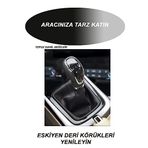 VOLKSWAGEN GOLF 4 uyumlu oto,araç vites körüğü siyah dikiş