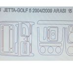 Volkswagen Golf 5 2004-2009 Arası 15 Parça Karbon Desen Torpido Kaplama