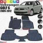 Volkswagen Golf 6 2009-2012 3D Havuzlu Oto Paspas Seti