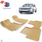 Volkswagen Golf 6 2009-2012 Bej 3D Havuzlu Paspas