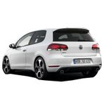 Volkswagen Golf 6 2009 - 2012 GTI Arka Tampon Eki - Difüzör (Plastik)