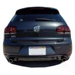 Volkswagen Golf 6 İcin (2009-2012) Gti Arka Tampon Eki - Difuzor (Plastik)
