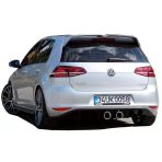 Volkswagen Golf 7 İcin (2012-2016) R400 Arka Tampon Eki - Difuzor (Plastik)