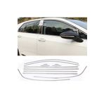 Volkswagen Golf 8 Uyumlu Cam Çıtası Kromu Nikelaj Full Set Paslanmaz Çelik