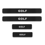 Volkswagen Golf Carbon Fiber Kapı Eşiği Yazısı Sticker 4Adet