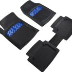 Volkswagen Golf R-Line Uyumlu 3D Havuzlu Oto Paspas Modern Serisi Kesilebilir Model Mavi