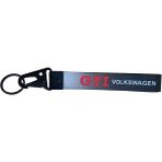 Volkswagen Gtı Volkswagen Yazılı Naylon Kumaş Anahtarlık - Siyah
