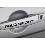 Volkswagen Için Uyumlu Aksesuar Polo Sport Kapı Kolu Sticker Set 8 Ad 13*1 cm - Siyah - Standart