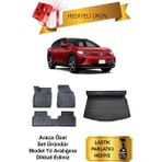Volkswagen Id4 2024 - 2025 Araca Özel 4d Havuzlu Paspas ve Bagaj Havuzu Set (Hediyeli) - Siyah