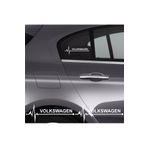 Volkswagen ile Uyumlu Scirocco İçin Uyumlu Aksesuar Oto Ritim Sticker 2 Adet 20 * 9 Cm Lcst [Lcst]