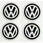Volkswagen Jant Göbeği Göbek Arması Sticker 4'Lü Set