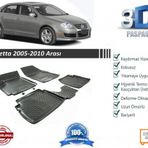 Volkswagen Jetta 2005-2010 3D Havuzlu Oto Paspas Seti