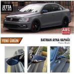 Volkswagen Jetta Mk6 Batman Yarasa Ayna Kapağı Piano Black 2010-2018 Arası Uyumlu