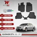Volkswagen Jetta Paspas 2005 2011 Arası 3D Havuzlu Paspas Seti - Siyah