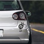 Volkswagen Kral Taçı Araba Sticker Yapıştırma 2 Adet 20CM