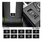 Volkswagen Logo Arma Direksiyon Jant Vites Torpido Ayna Damla Silikon Etiket Oto Sticker 18x11mm