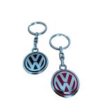 Volkswagen Logolu Siyah Kırmızı Metal Anahtarlık(2 Adet)