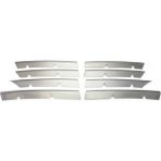 Volkswagen Passat B6 2005-2010 Krom Ön Panjur 8 Parça Paslanmaz Çelik - 315 Gri