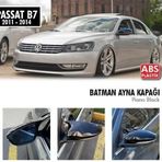 Volkswagen Passat B7 2011-2014 Batman Yarasa Ayna Kapağı Parlak Siyah