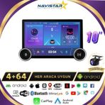 Volkswagen Passat B7 DUAL KNOB 11.8&quot; 4GB + 64GB Android 13 Kablosuz Carplay 2010-2015 Navigasyon Multimedya Sistemi