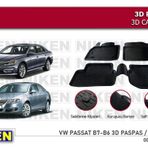 Volkswagen Passat B7 Havuzlu 3d Paspas Niken Siyah 2010-2015 Arası