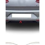 Volkswagen Passat B8 2014-2019 Krom Arka Tampon Çıtası 3 Parça Paslanmaz Çelik - 315 Gri